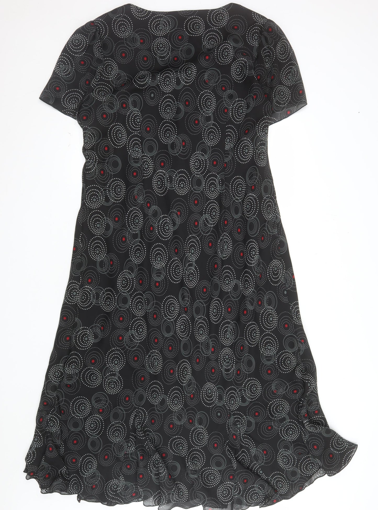 Classics Women Black Plus Size 24 Shift Knee Length Dress