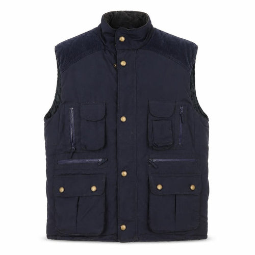 Euro Denim Men's Black M Padded Bodywarmer Waistcoat Outdoor Workwear