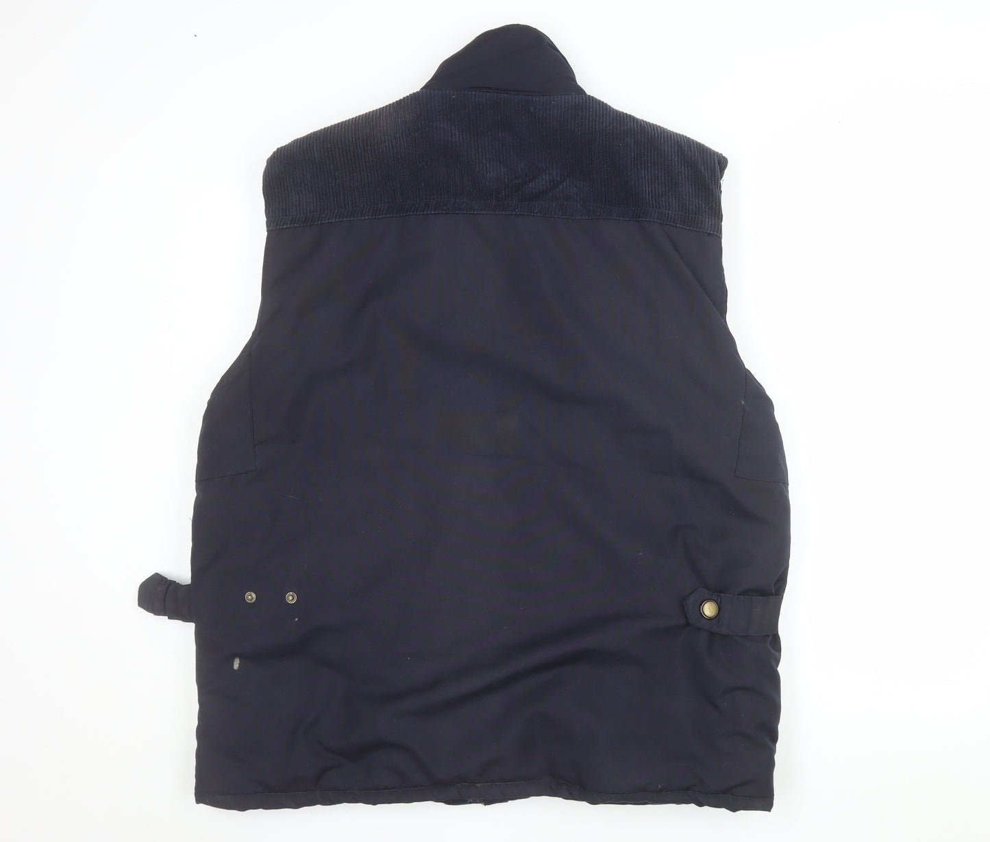 Euro Denim Men's Black M Padded Bodywarmer Waistcoat Outdoor Workwear