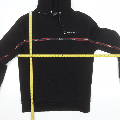 Closure London Men's Black Pullover Hoodie Size S Logo Streetwear
