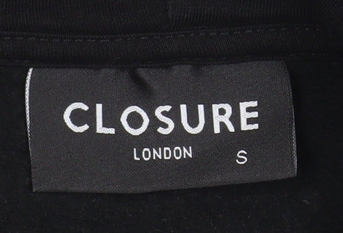 Closure London Men's Black Pullover Hoodie Size S Logo Streetwear