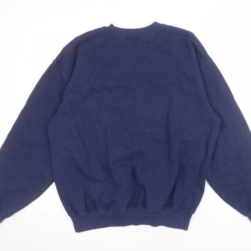 River Island Men's Blue New York City Graphic Pullover Sweatshirt Size S