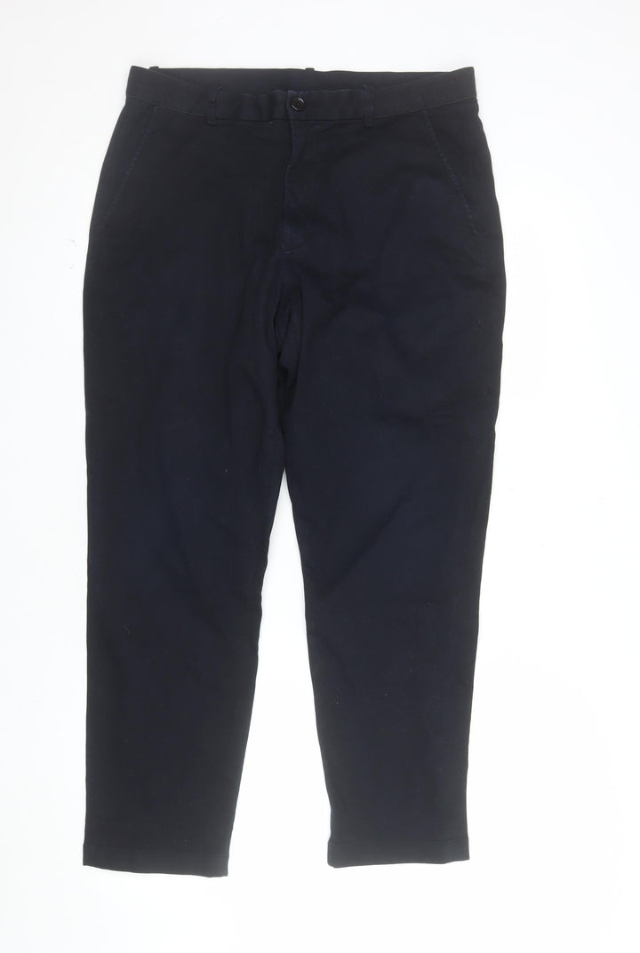 Uniqlo Men’s Black Slim Fit Chino Trousers 30in Waist
