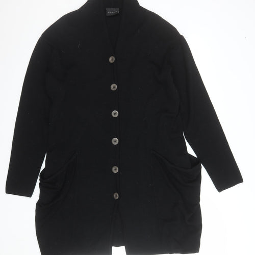 Bitte Kai Rand Women's Black Merino Wool V-Neck Cardigan M