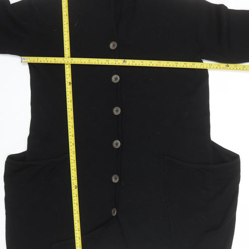 Bitte Kai Rand Women's Black Merino Wool V-Neck Cardigan M
