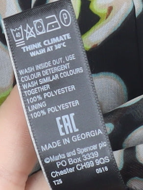 Marks and Spencer Women’s Multicoloured Strapless Bodycon Dress Size 16