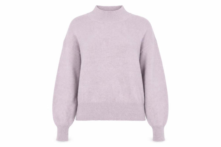 FatFace Women's Purple Mock Neck Alpaca Wool Blend Jumper Size 8