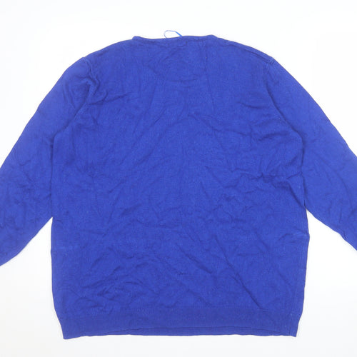 Damart Women Blue Sequin Pullover Jumper Size 22/24