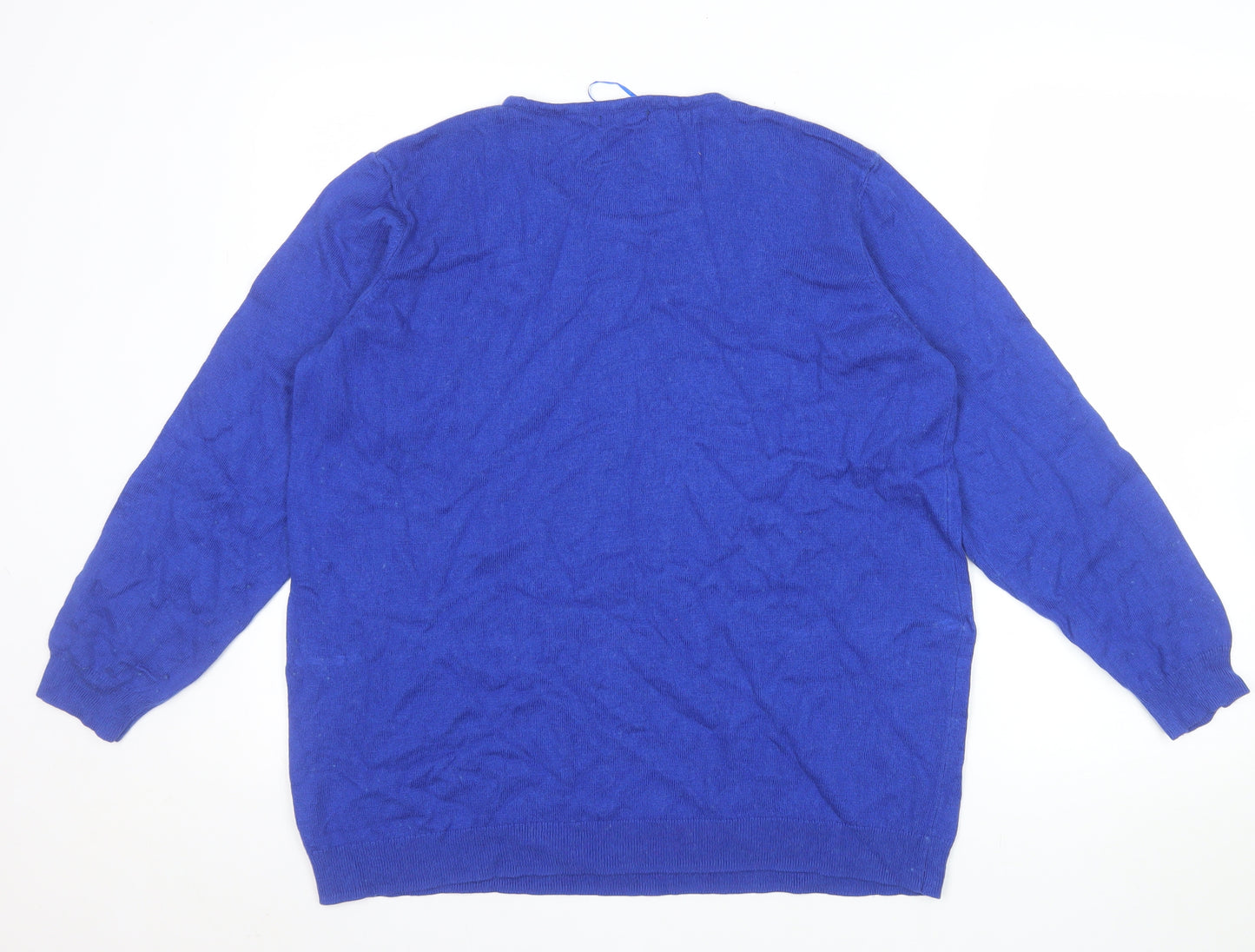 Damart Women Blue Sequin Pullover Jumper Size 22/24