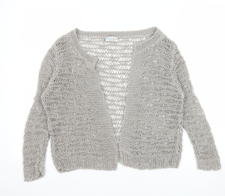 Marks & Spencer Women’s Silver Open Knit Cardigan Size 12