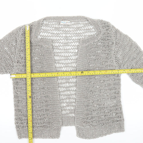 Marks & Spencer Women’s Silver Open Knit Cardigan Size 12