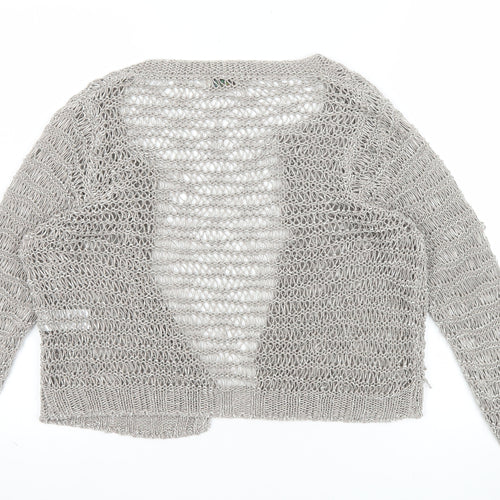 Marks & Spencer Women’s Silver Open Knit Cardigan Size 12