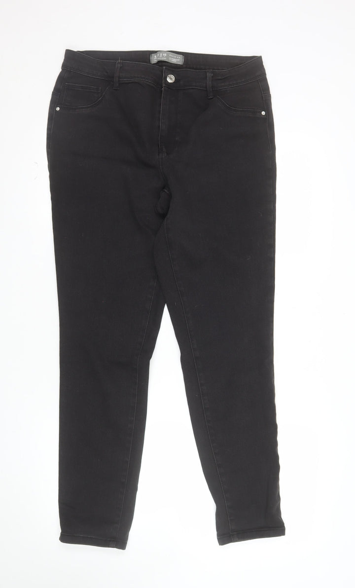 Primark Women’s Black Skinny Jeans Size 16 Stretch Denim