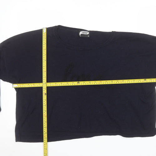 Illustrated People Women's Black Relaxed Fit Pullover Jumper M