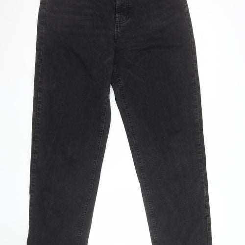 Denim Co Women’s Black Relaxed Stretch Straight Jeans Size 16L