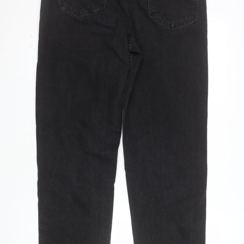 Denim Co Women’s Black Relaxed Stretch Straight Jeans Size 16L