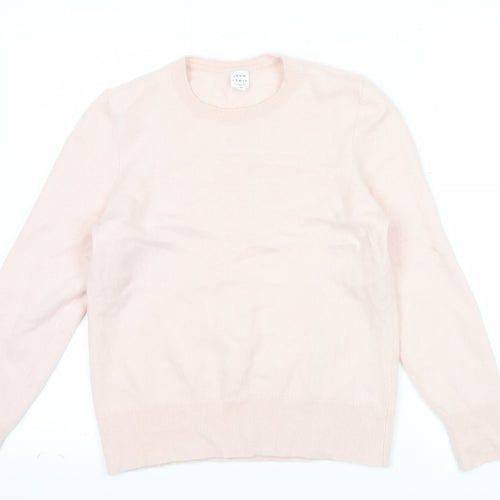 John Lewis Women’s Pink Cashmere Crew Neck Jumper Size 14