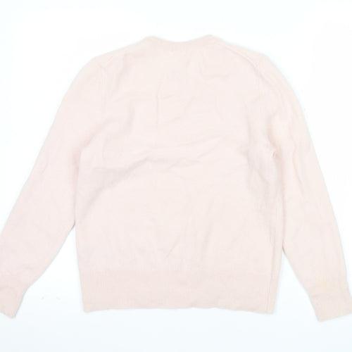 John Lewis Women’s Pink Cashmere Crew Neck Jumper Size 14