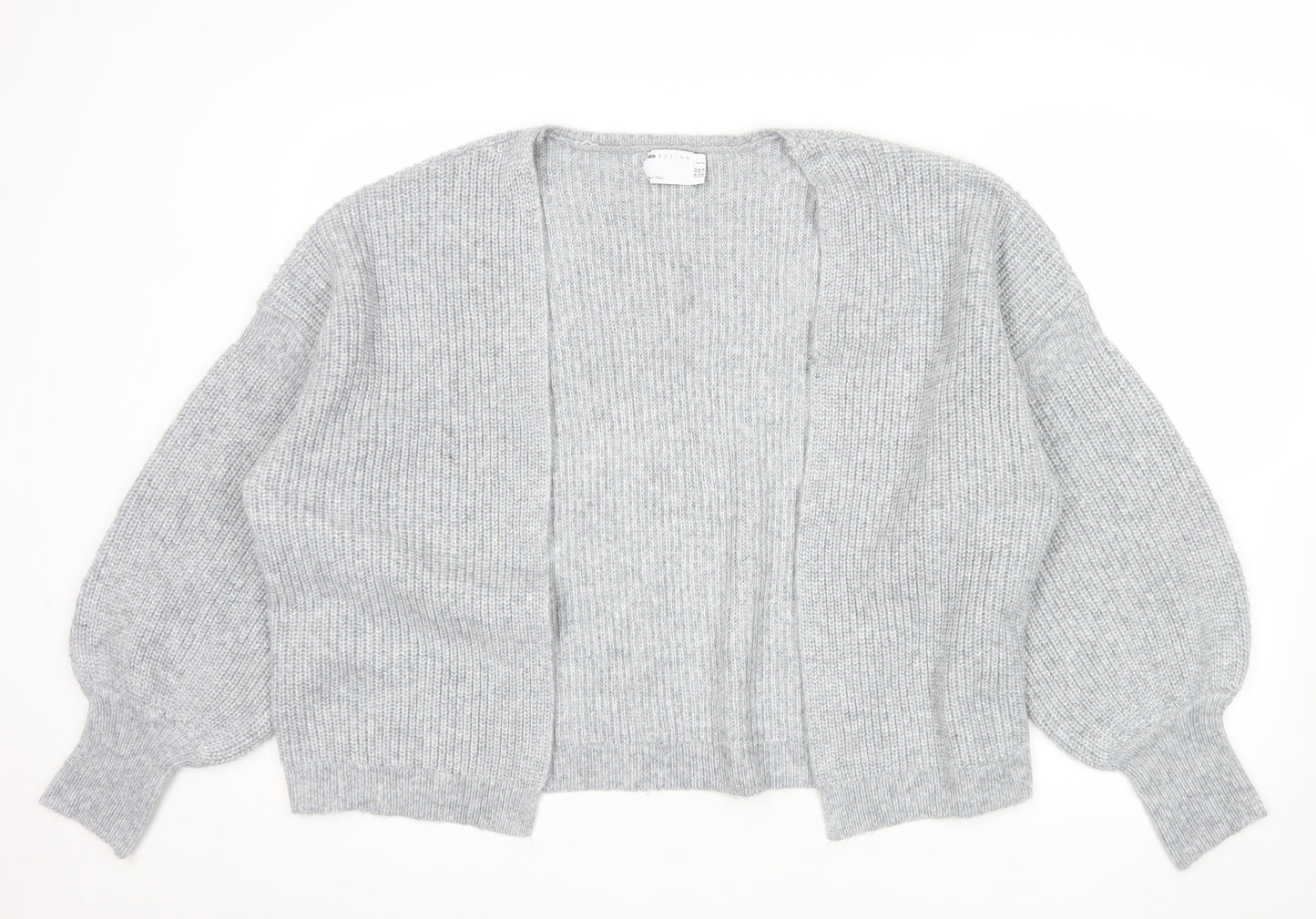 ASOS Design Curve Grey Knit Open Cardigan Women's UK 20 Long Sleeve