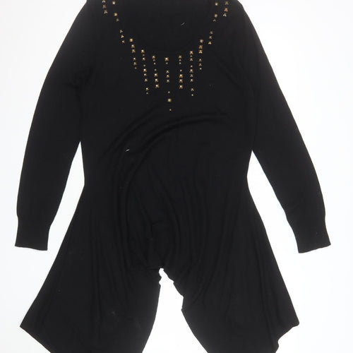 Marks and Spencer Women’s Black Studded Pullover Jumper Size 16