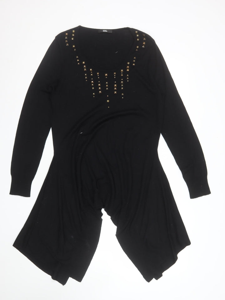 Marks and Spencer Women’s Black Studded Pullover Jumper Size 16