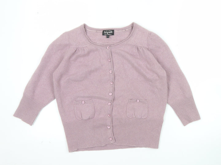 Marks and Spencer Women’s Purple Cashmere Cardigan Size 14