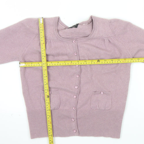 Marks and Spencer Women’s Purple Cashmere Cardigan Size 14