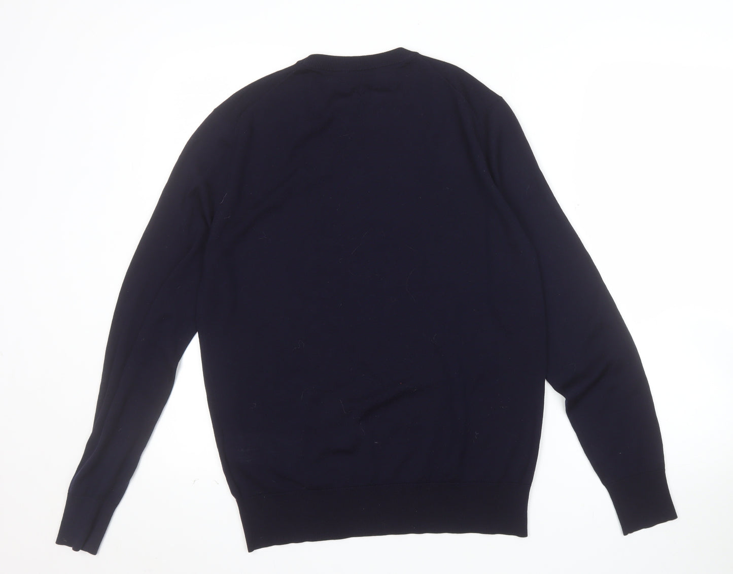 Ballantyne Men's Blue Wool Crew Neck Pullover Jumper Size M