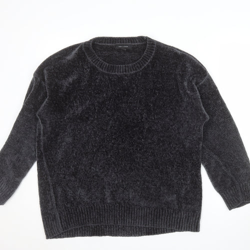 New Look Womens Grey Crew Neck Long Sleeve Pullover Jumper M