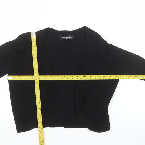 Debenhams Women’s Black Viscose Knit V-Neck Cardigan Size 10