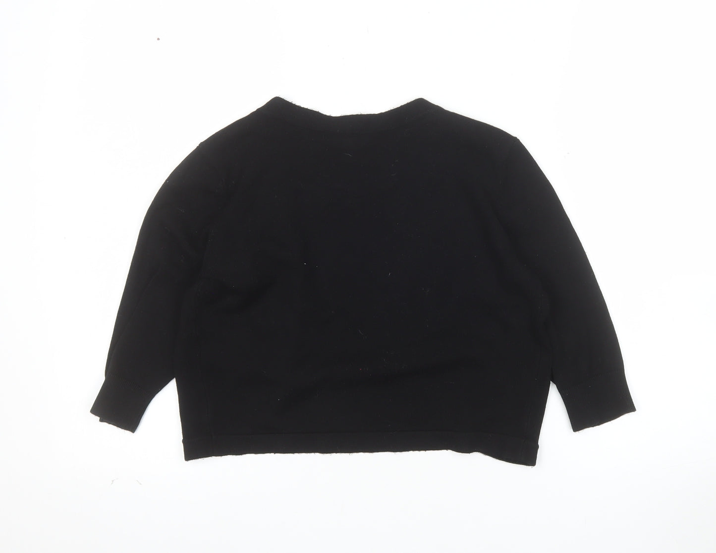 Debenhams Women’s Black Viscose Knit V-Neck Cardigan Size 10