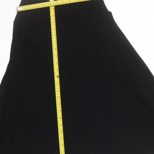 Marks and Spencer Womens Black A-Line Midi Skirt Size 14