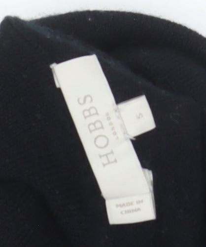 Hobbs Womens Black Merino Wool Roll Neck Jumper Size S