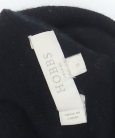 Hobbs Womens Black Merino Wool Roll Neck Jumper Size S