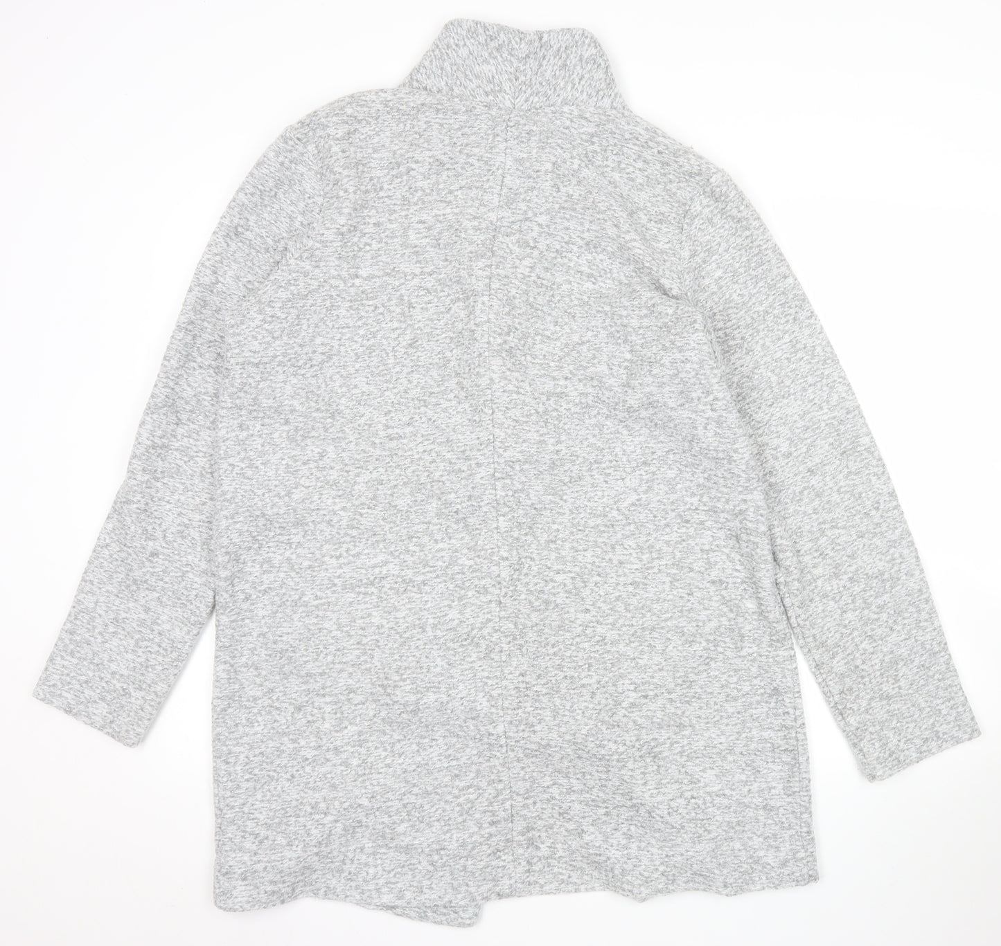 Next Women’s Grey Knit Coatigan Size 14 Long Sleeve Casual