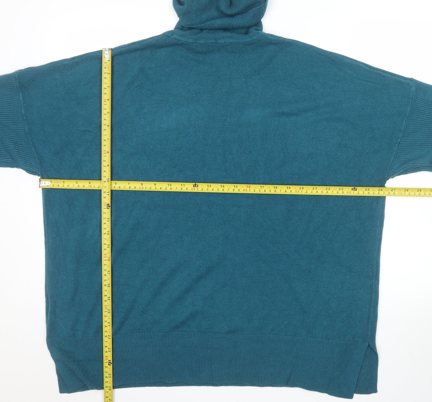 Next Women’s Teal Roll Neck Long Sleeve Jumper XL Acrylic Knitwear