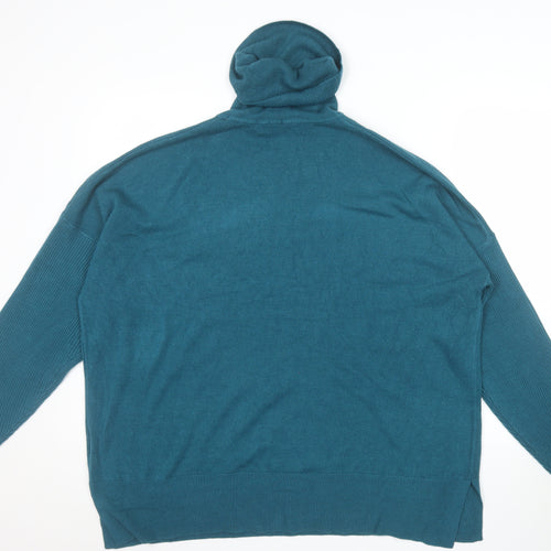 Next Women’s Teal Roll Neck Long Sleeve Jumper XL Acrylic Knitwear