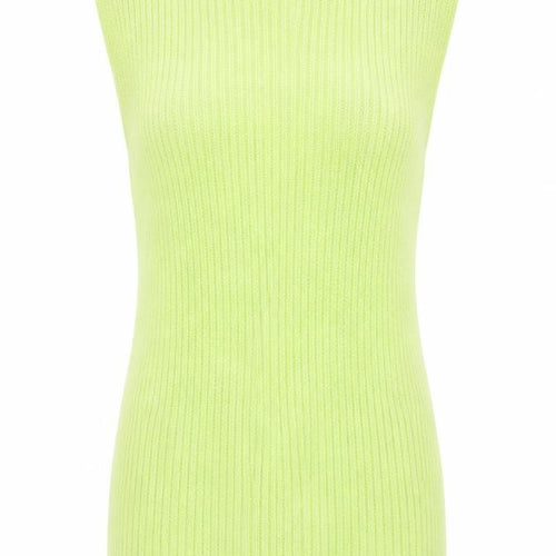 Zara Women Green Sleeveless Knit Tank Top Size S