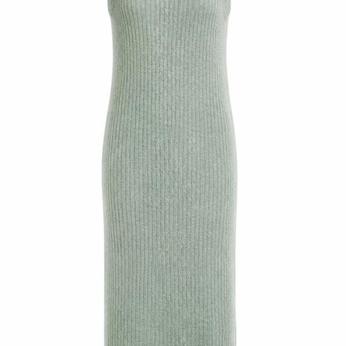 ASOS DESIGN Women’s Green Sleeveless Ribbed Knit Bodycon Midi Dress Size 12-14