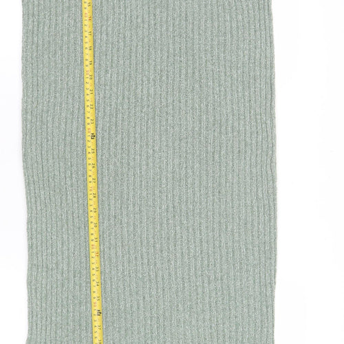 ASOS DESIGN Women’s Green Sleeveless Ribbed Knit Bodycon Midi Dress Size 12-14
