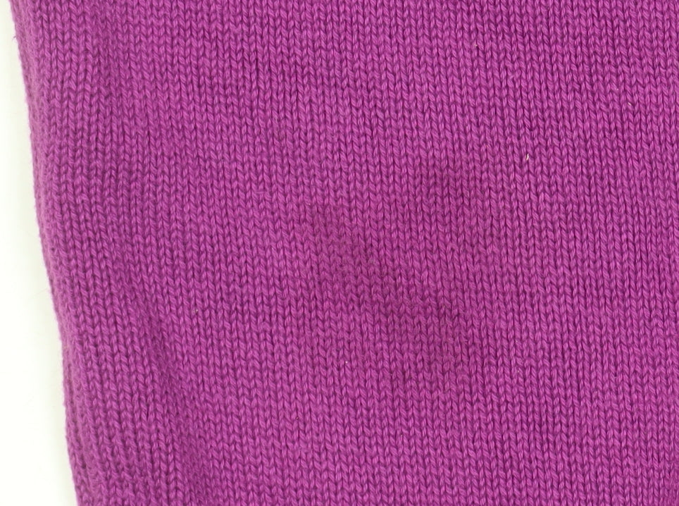 WoolOvers Women's Purple Cotton Crew Neck Jumper XL