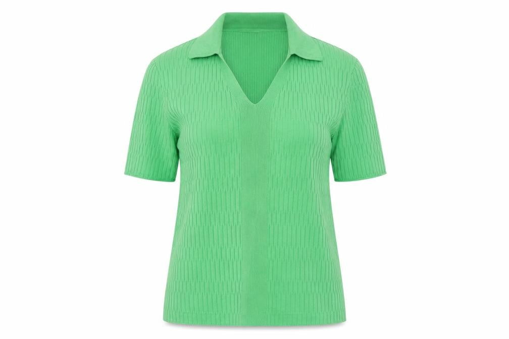 Marks and Spencer Women’s Green Viscose Polo Knit Top Size M
