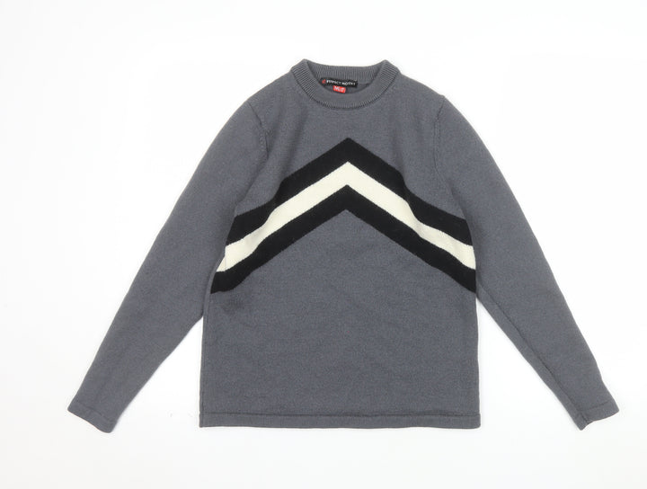 Perfect Moment Women Grey Merino Wool Pullover Jumper M