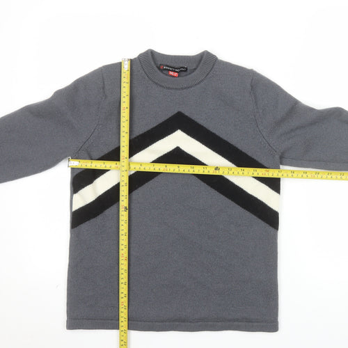 Perfect Moment Women Grey Merino Wool Pullover Jumper M