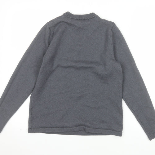 Perfect Moment Women Grey Merino Wool Pullover Jumper M