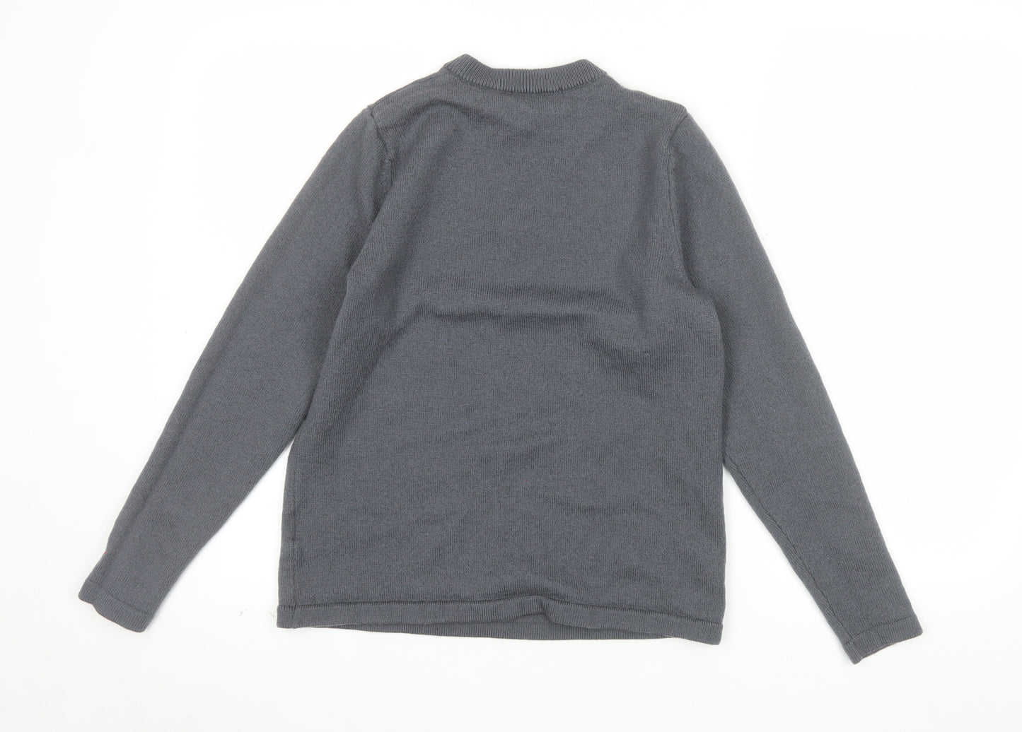 Perfect Moment Women Grey Merino Wool Pullover Jumper M