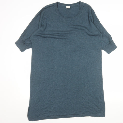 Poetry Women Blue Silk Cashmere Tunic Jumper Size 8