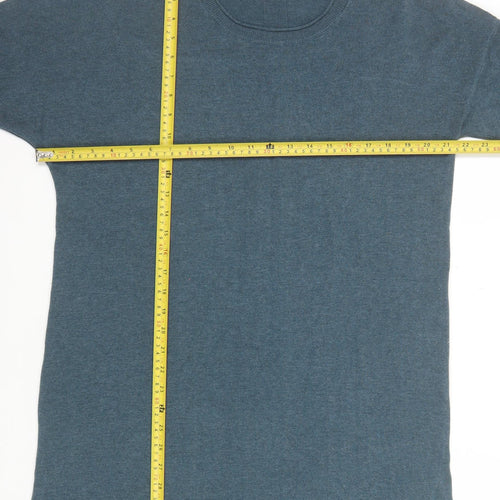 Poetry Women Blue Silk Cashmere Tunic Jumper Size 8