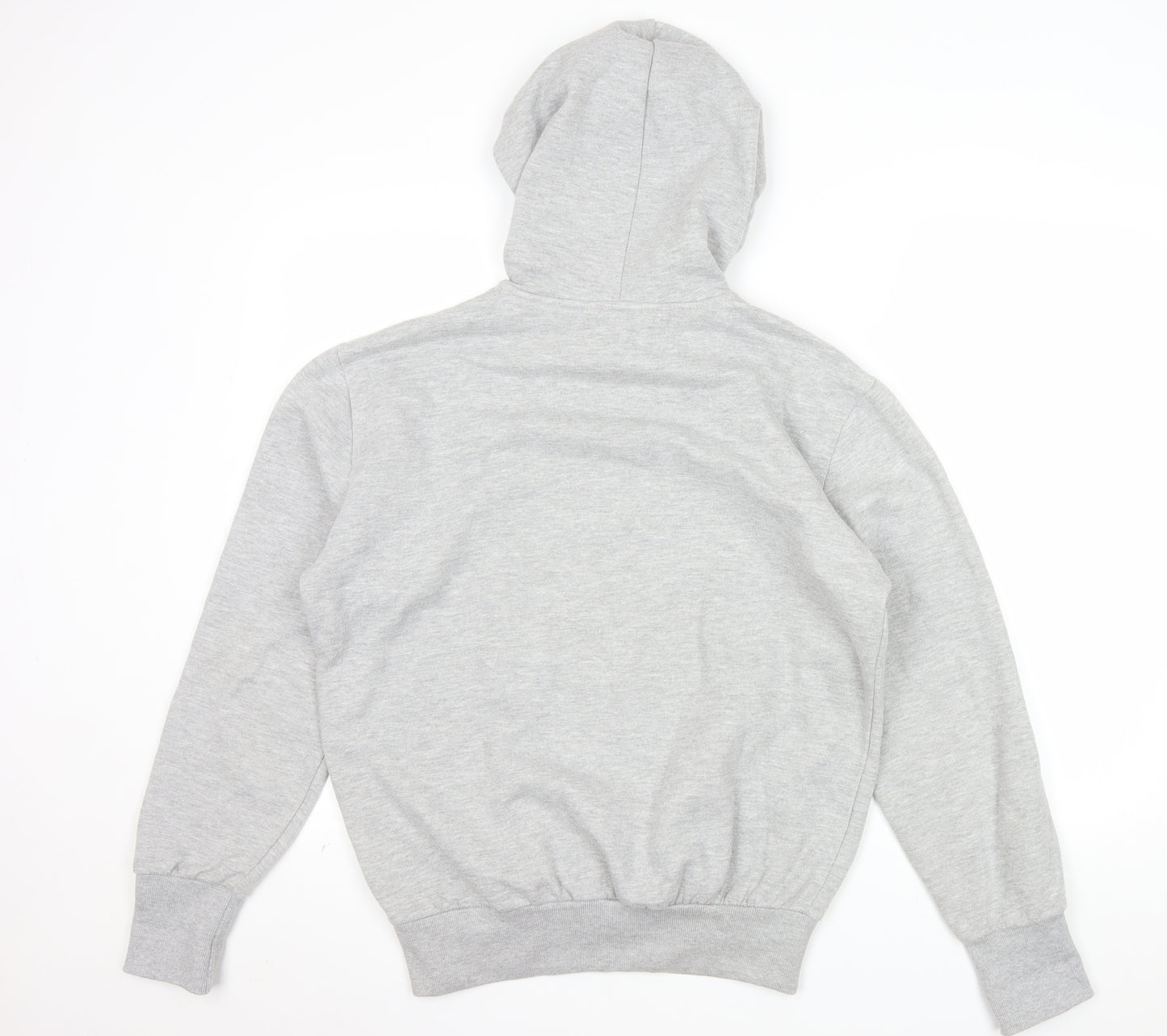 FCUK Women Grey Pullover Hoodie Cotton Polyester Size M Casual