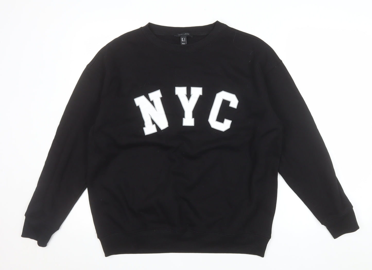 New Look Men's Black NYC Graphic Pullover Sweatshirt Size S
